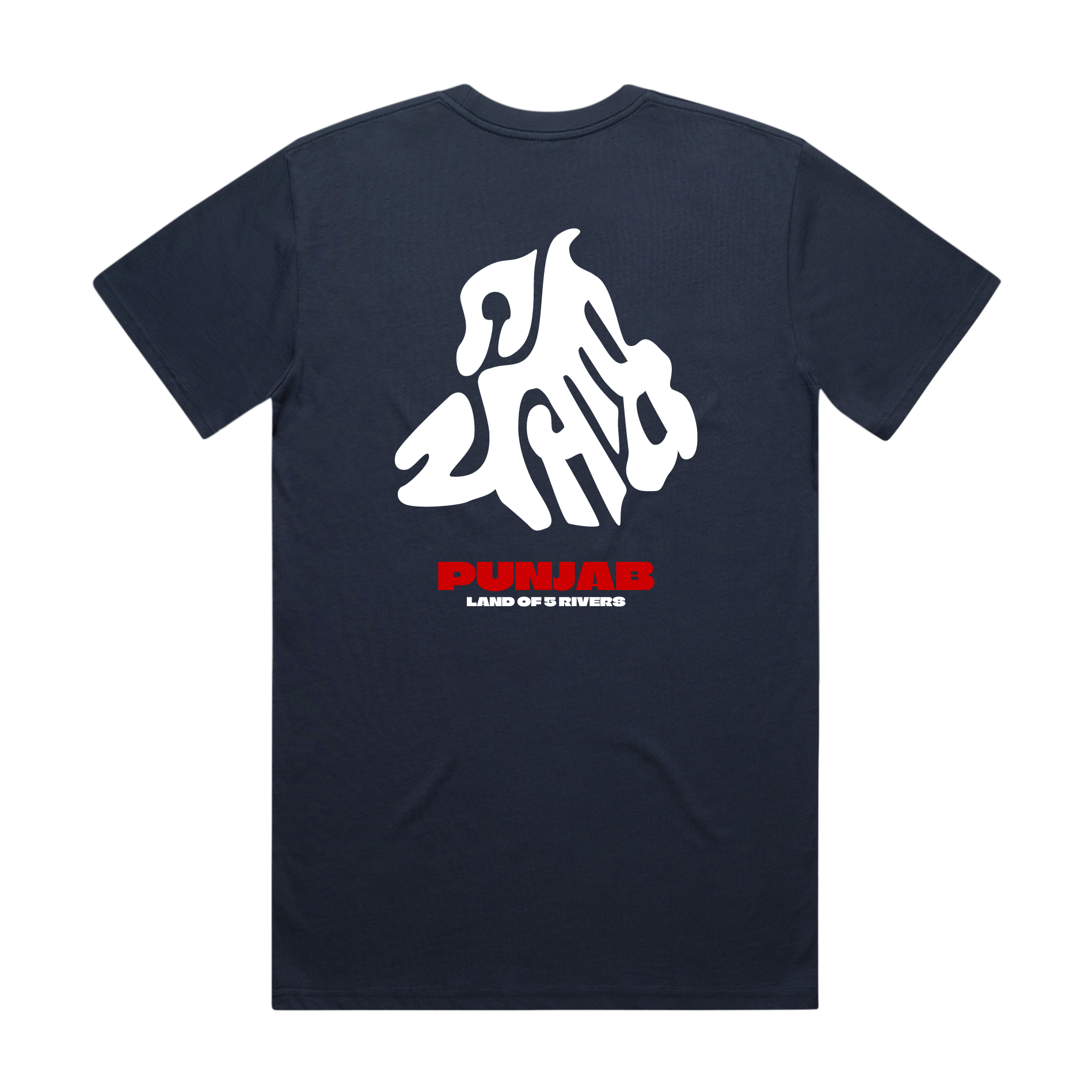 Punjab Gurmukhi Typography Map Illustration - Classic Tee